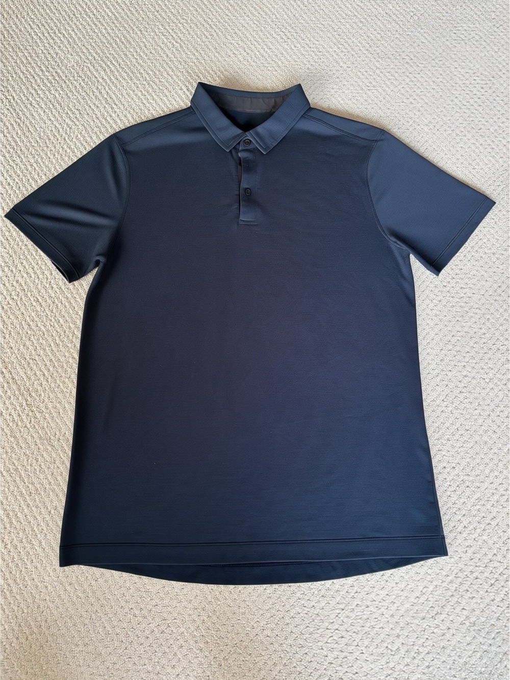 LULULEMON ATHLETICA Propel Dark Blue Performance Polo